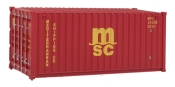 HO Scale 20' Fully Corrugated Container - MSC